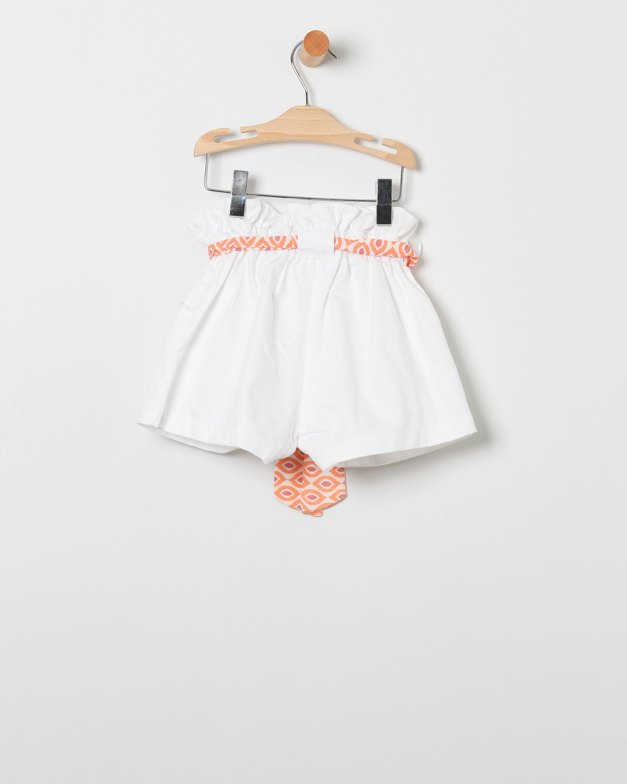 Conjunto short y blusa naranja niña coco acqua 50427