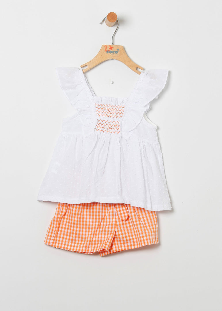 Blusa y short naranja CocoAcqua 50435