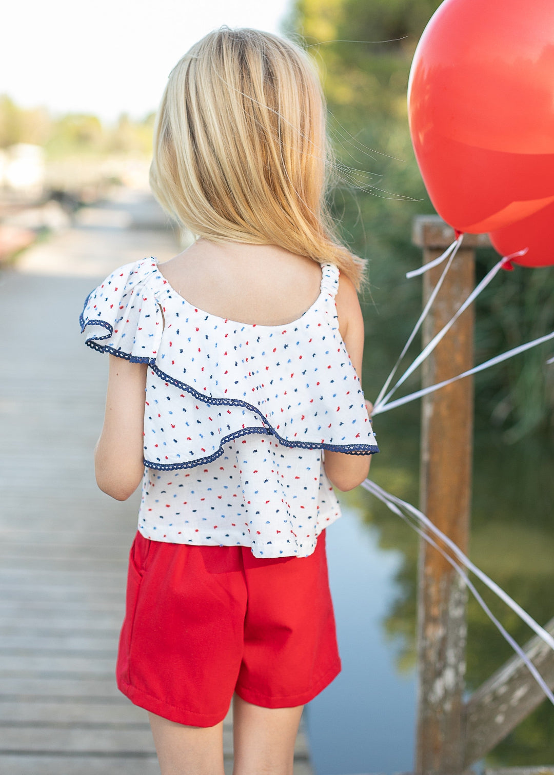 Blusa y short rojo CocoAcqua 50441