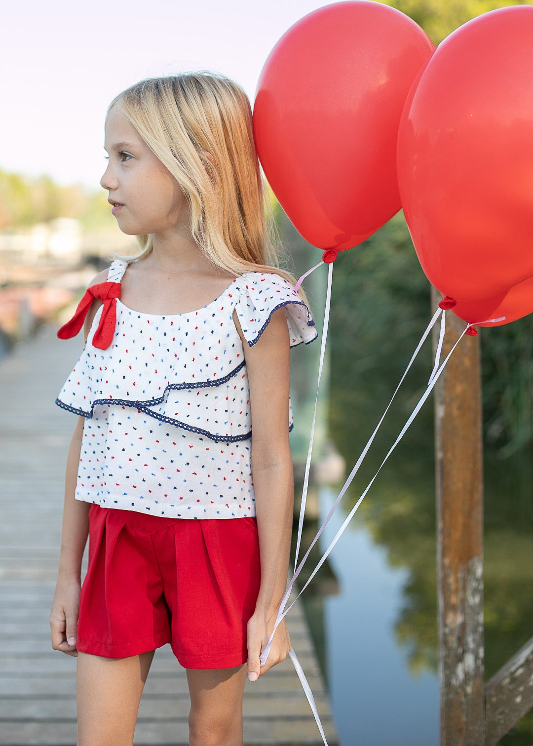 Blusa y short rojo CocoAcqua 50441