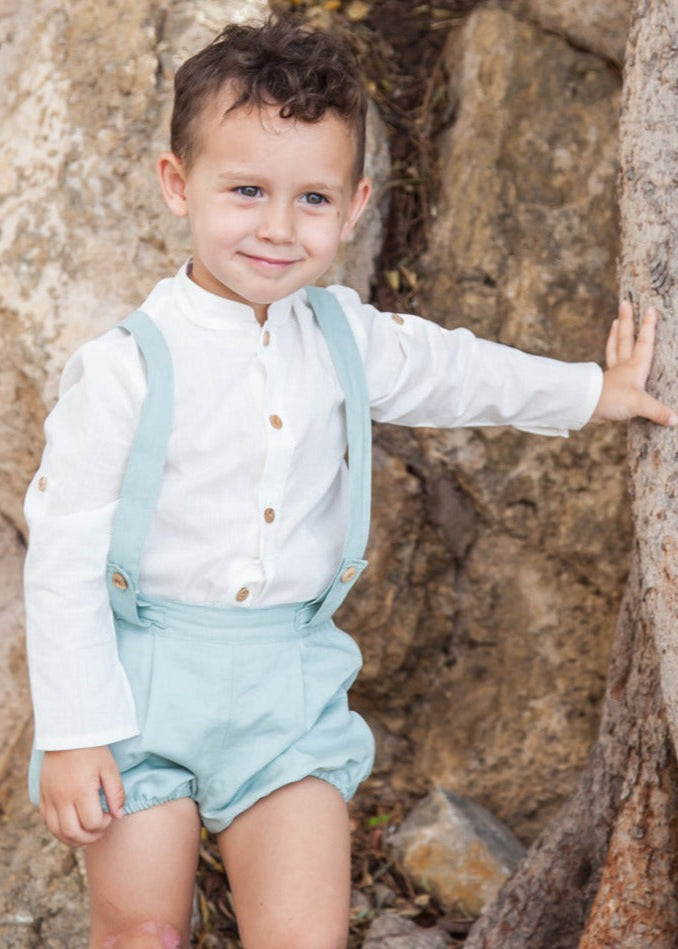 Conjunto de bebe niño lino Coco Acqua 60250 MIAMI - La boutique de AyA