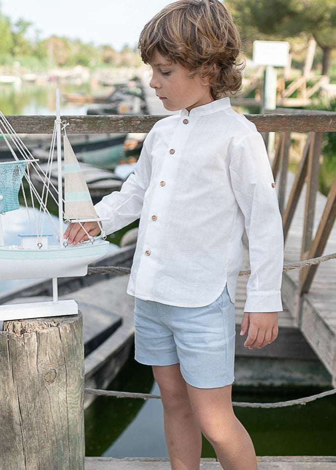Conjunto de niño lino Coco Acqua 60256 OCEANO - La boutique de AyA