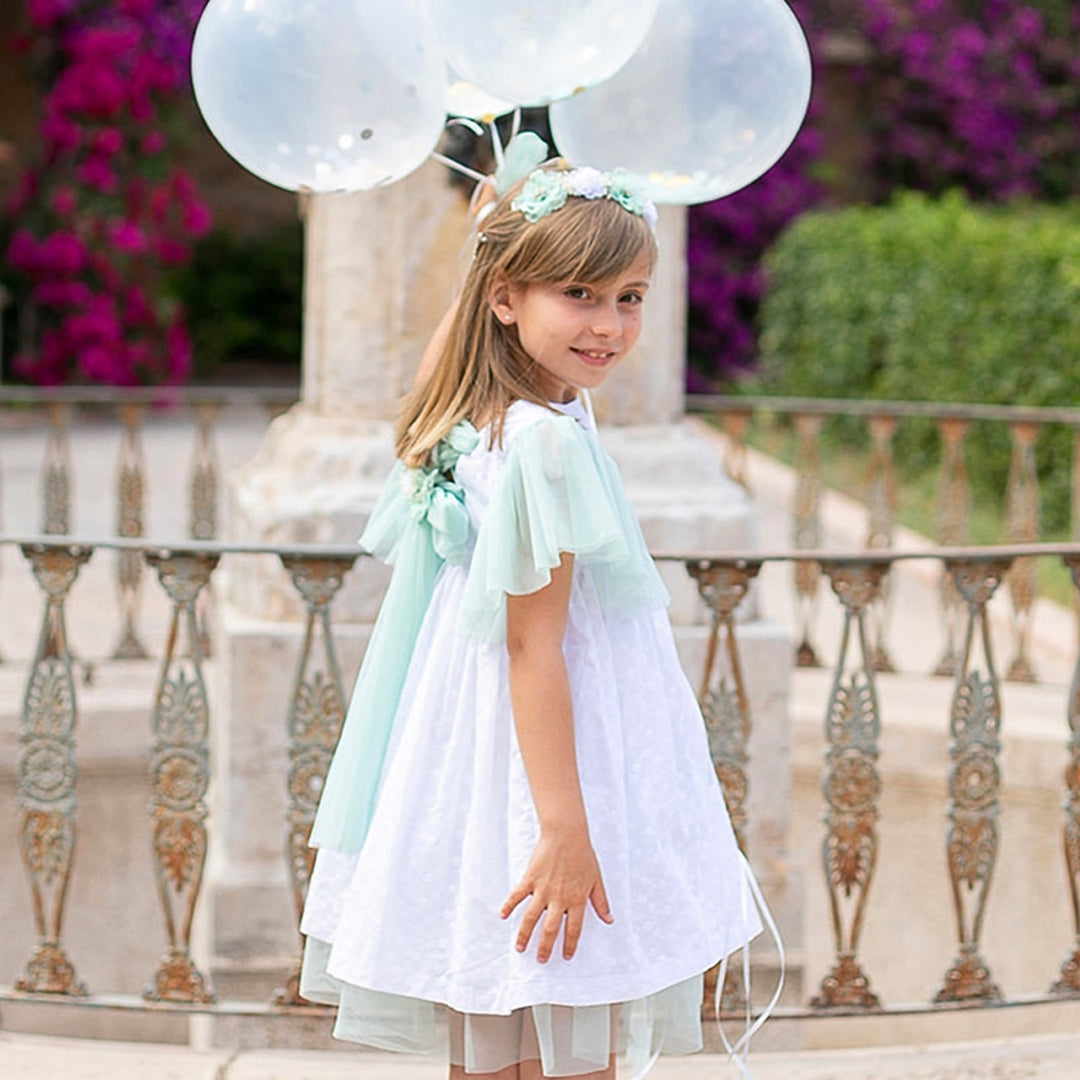 Vestido de menina Magnólia Coco Acqua 60338 FANTASIA