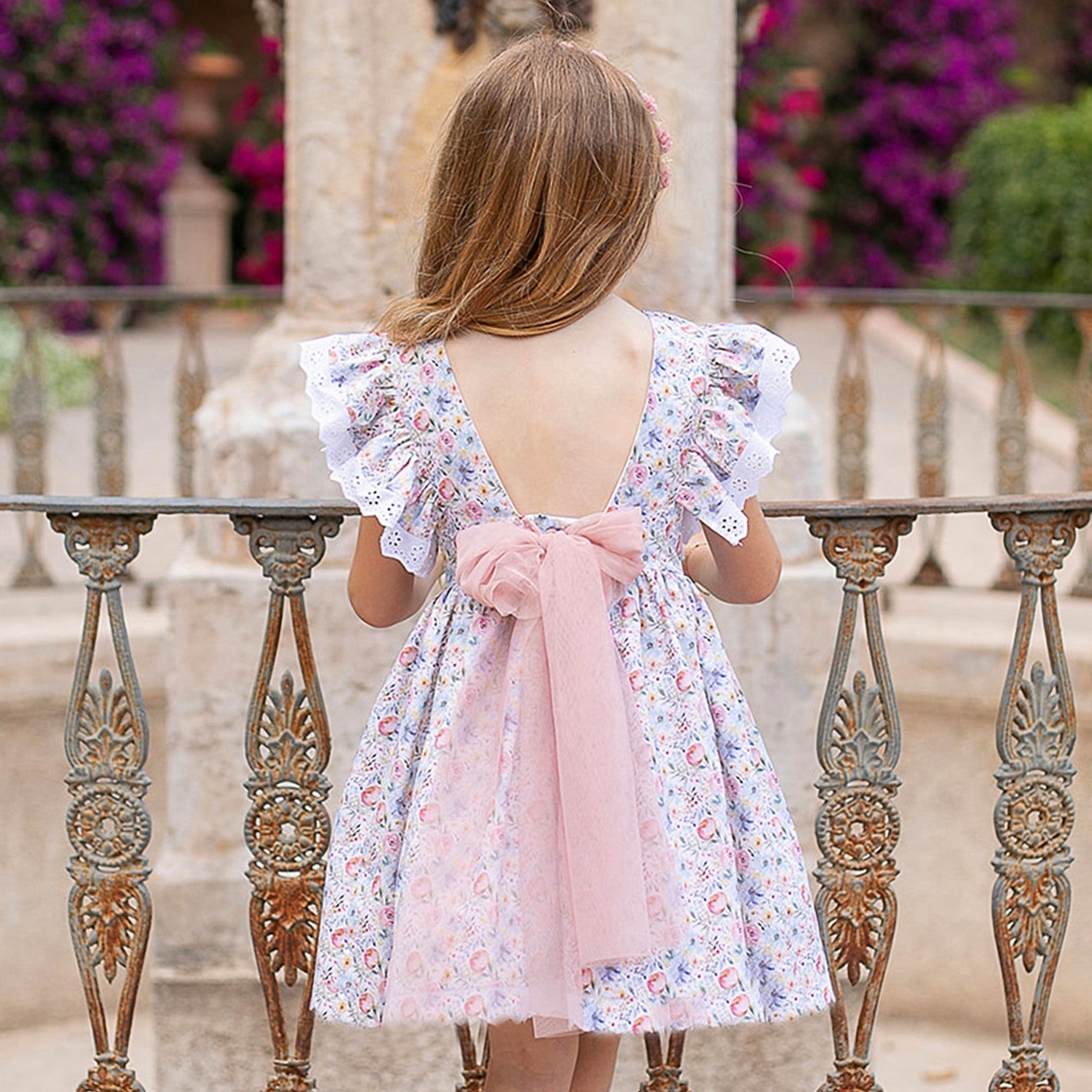 Vestido niña Fantasía Floral Coco Acqua 60450