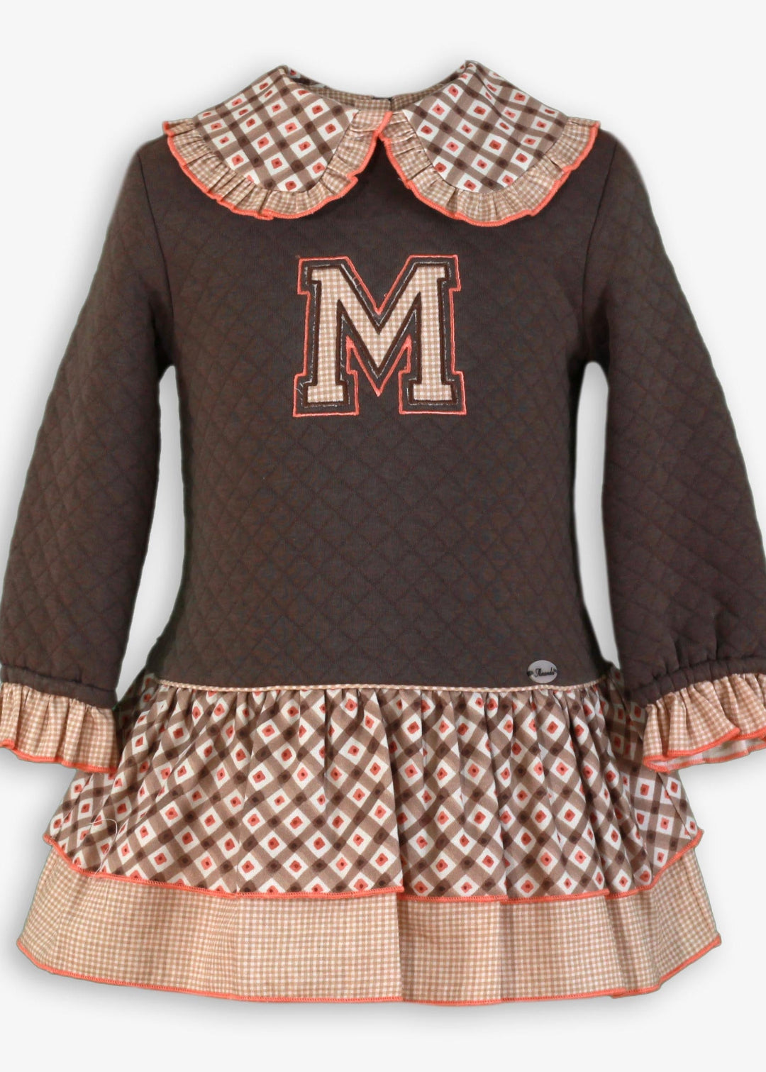 Vestido niña infantil marrón claro 0609 Miranda