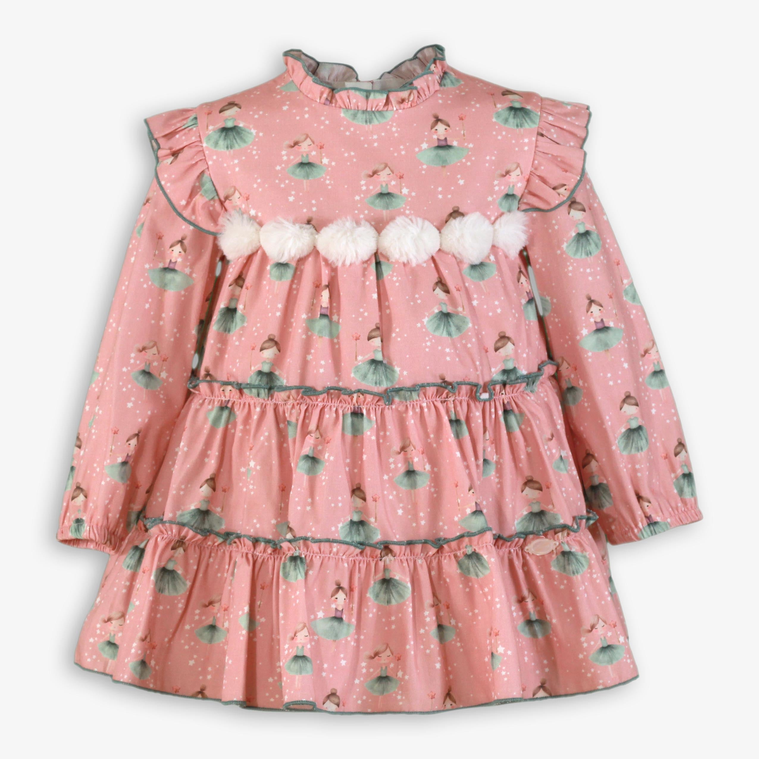 Vestido niña infantil rosa palo 0618 Miranda