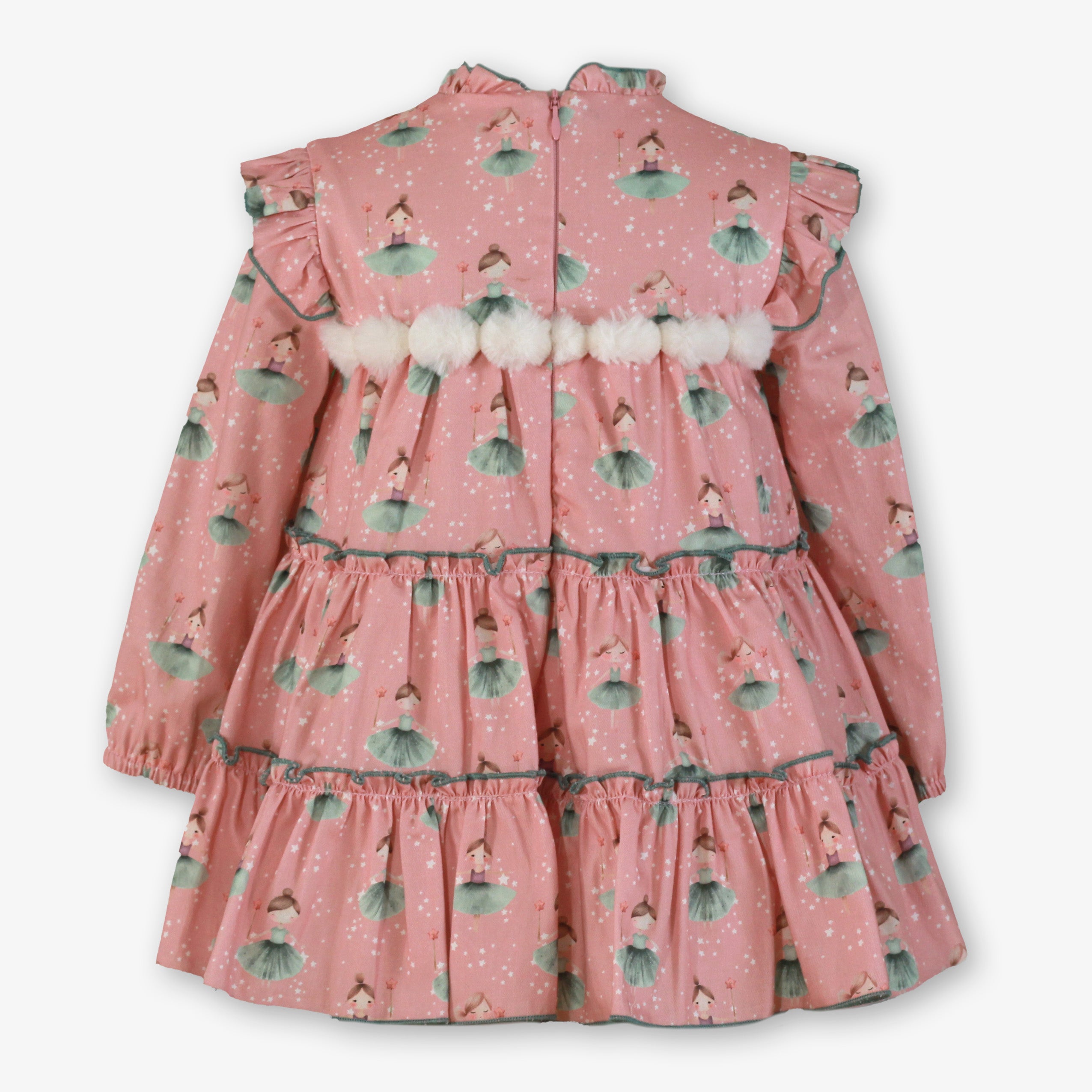 Vestido niña infantil rosa palo 0618 Miranda