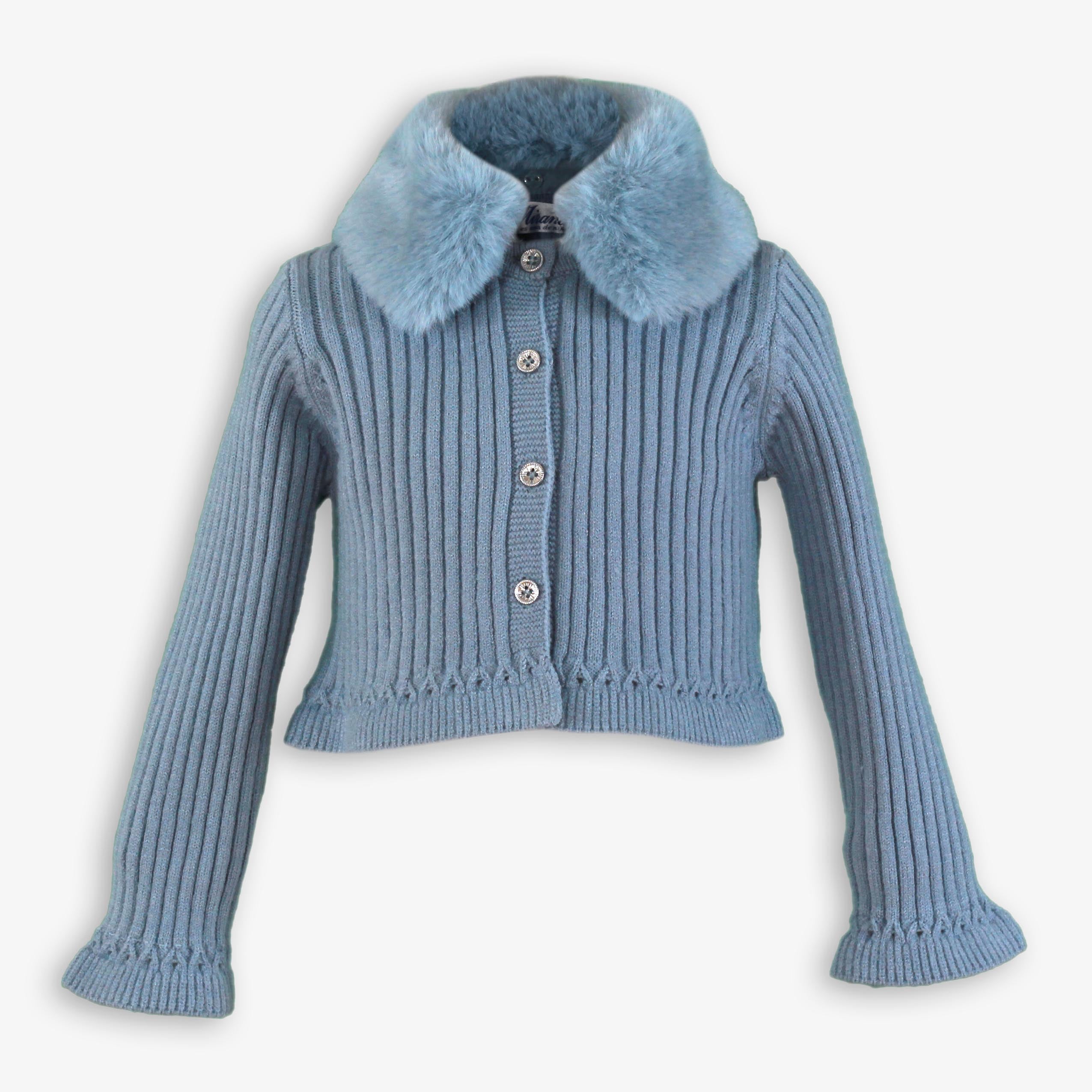 Chaqueta infantil niña punto azul miranda 0620