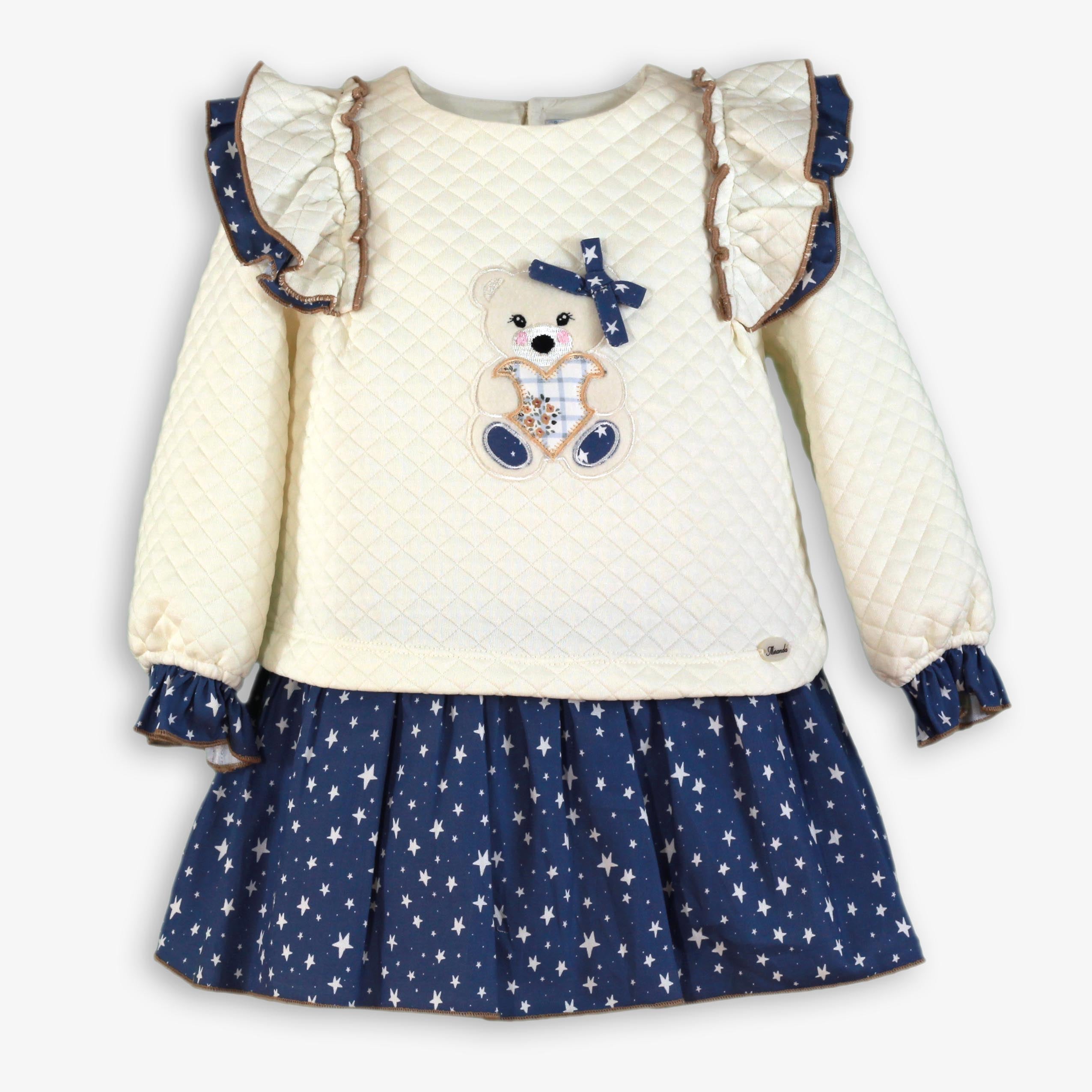 Vestido infantil niña azulon Miranda 0621