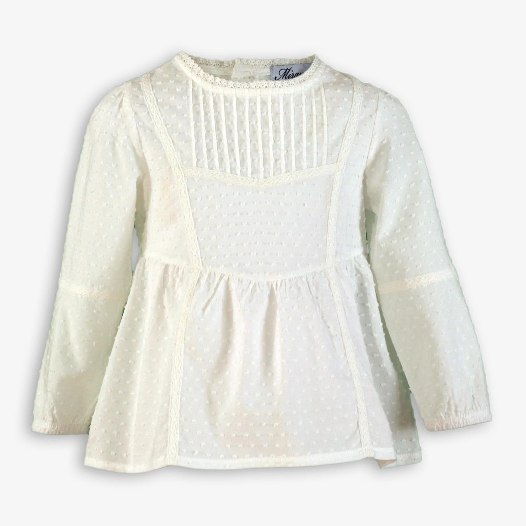 Conjunto infantil niña falda floral azafata miranda 0624