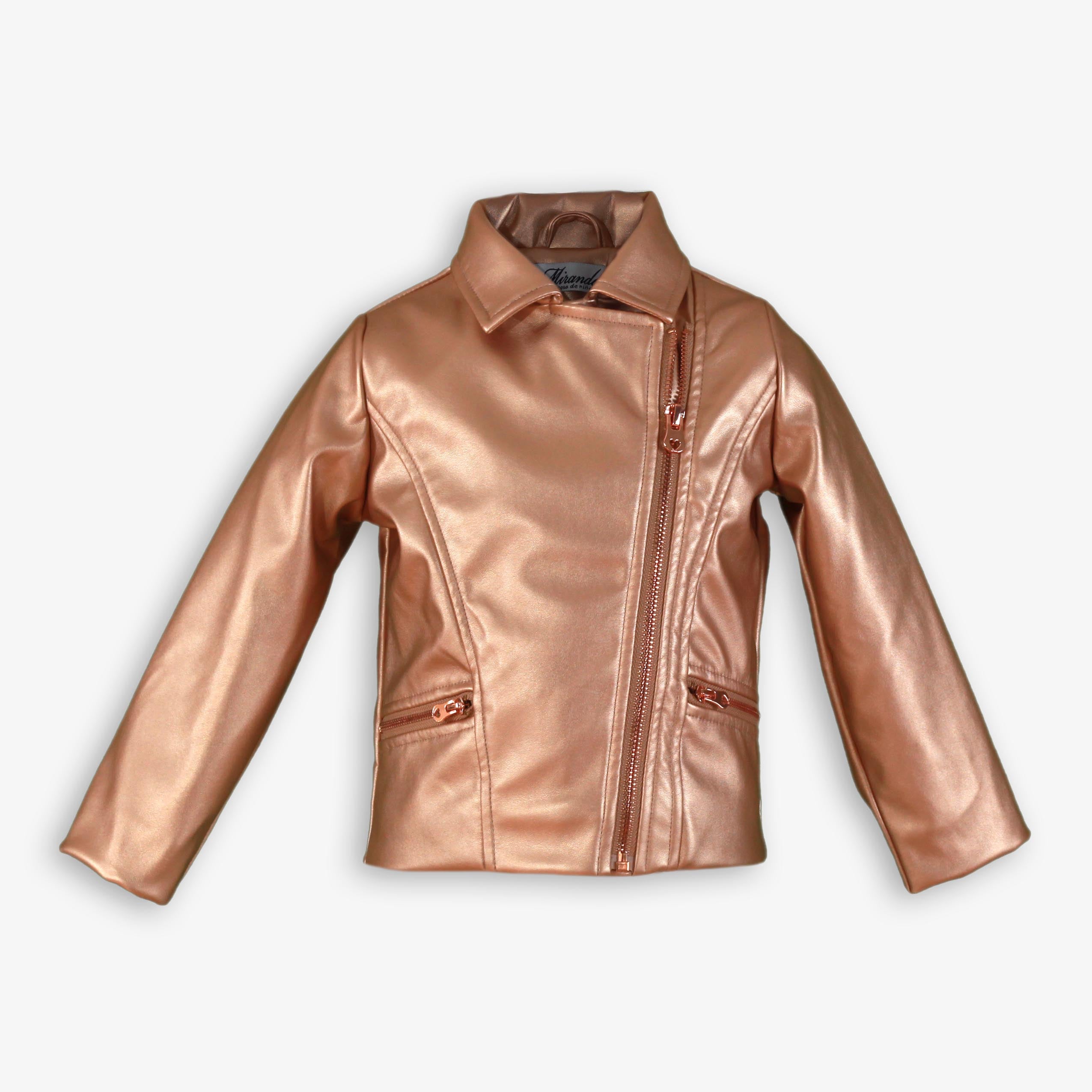 Chaqueta infantil niña oro rosa miranda 0628