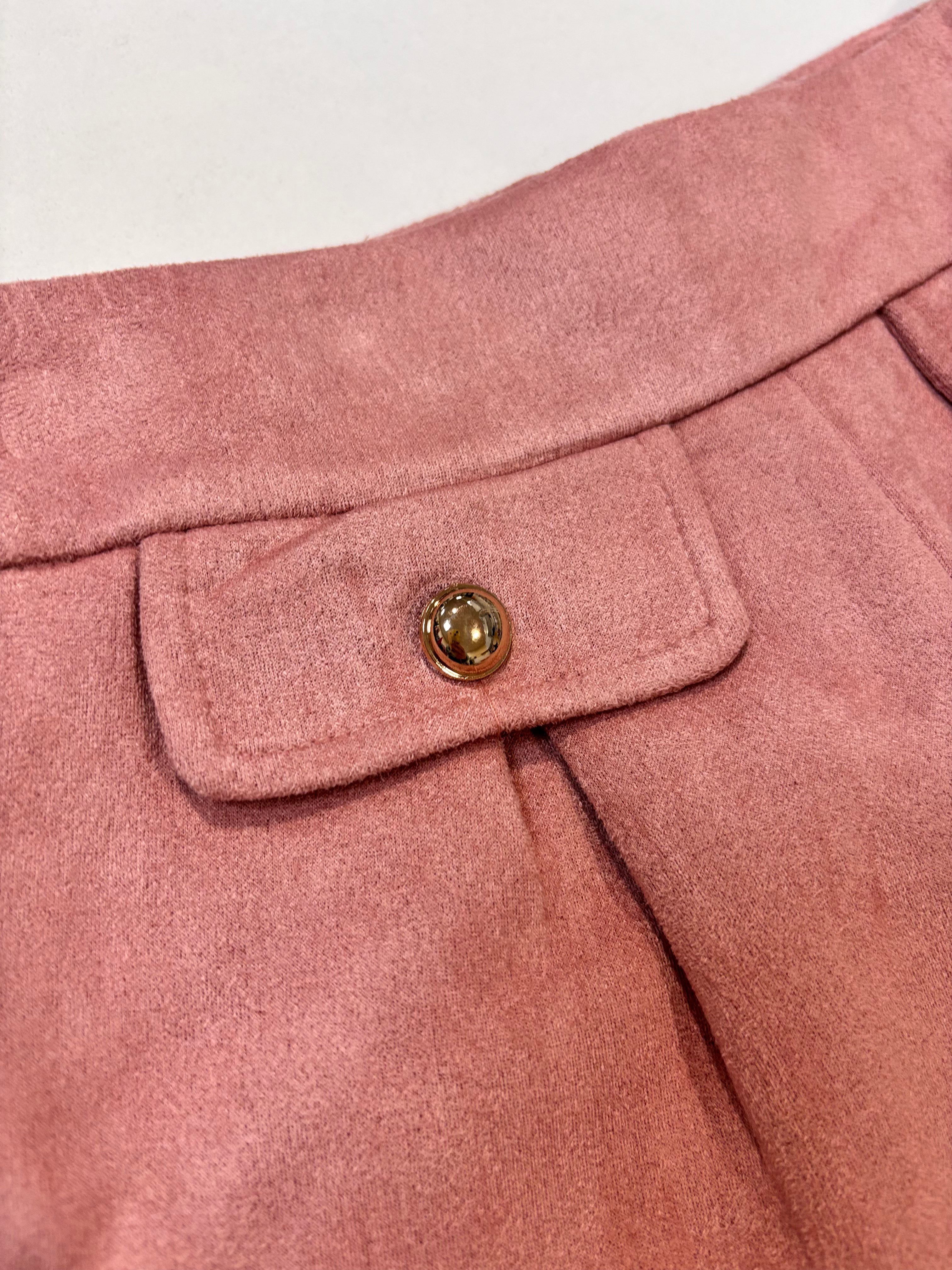 Pantalon rosa terciopelo Ativo 0065