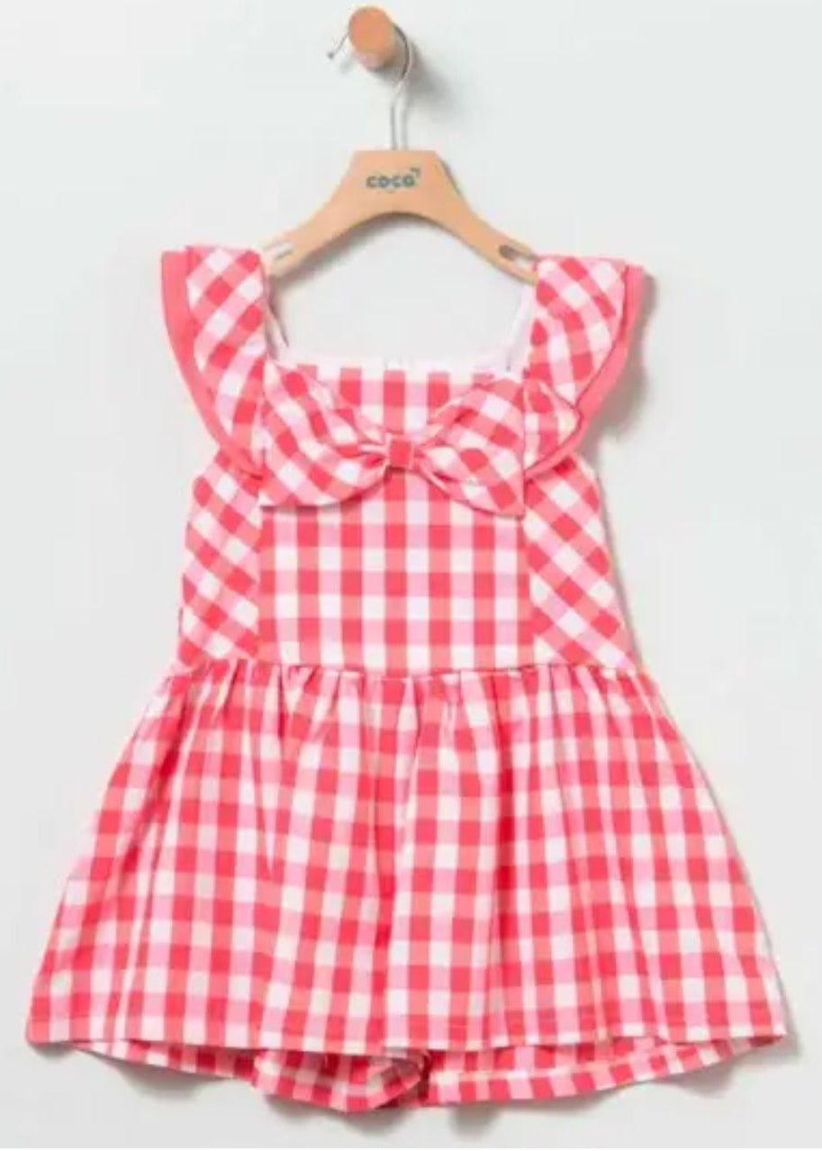 Vestido cuadros Coco Acqua 50273