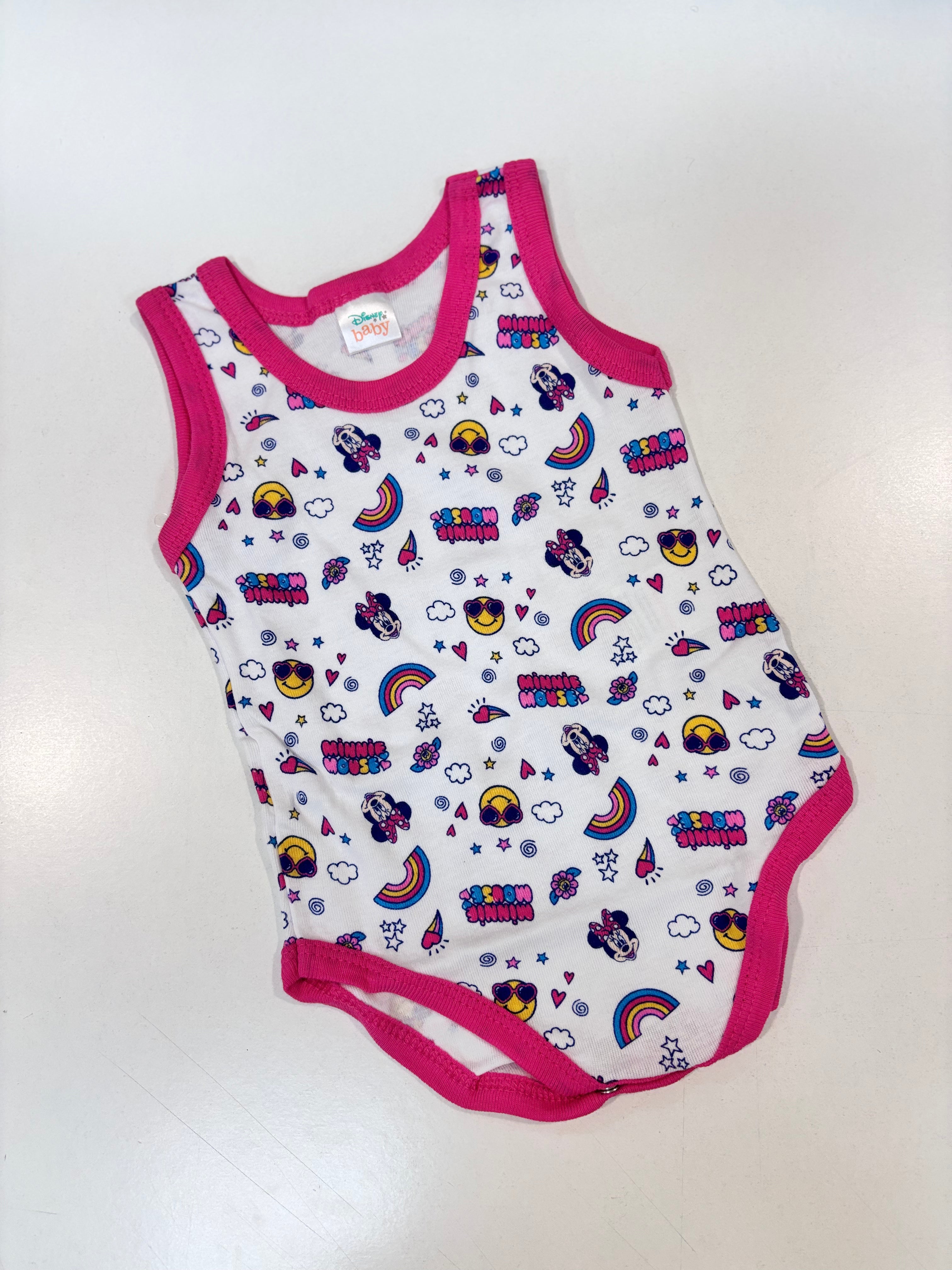 Pacote de 2 macacões para meninas da Disney Minnie Mouse WF8053