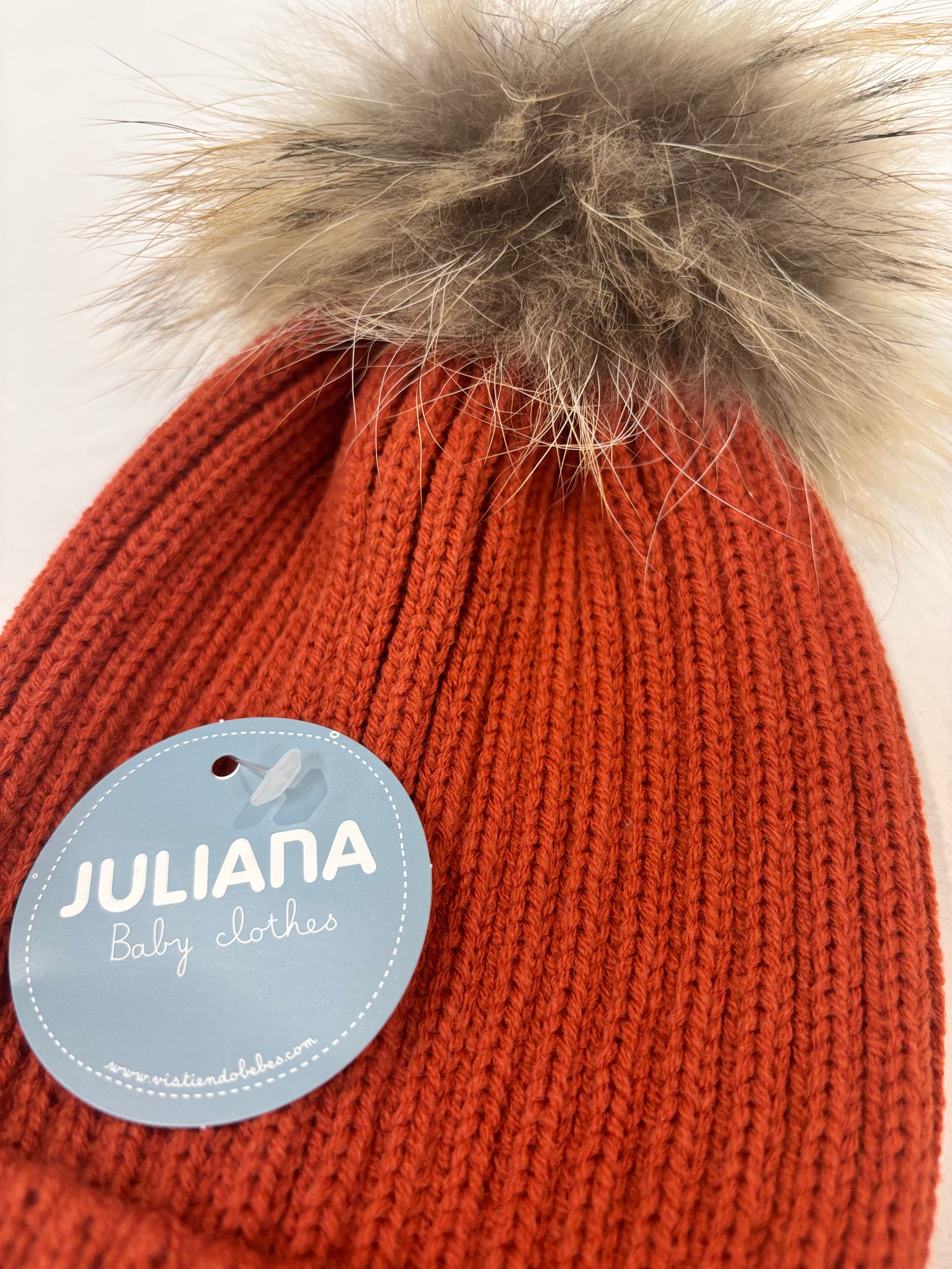 Gorro suelto canale pompon pelo caldera JULIANA 50952