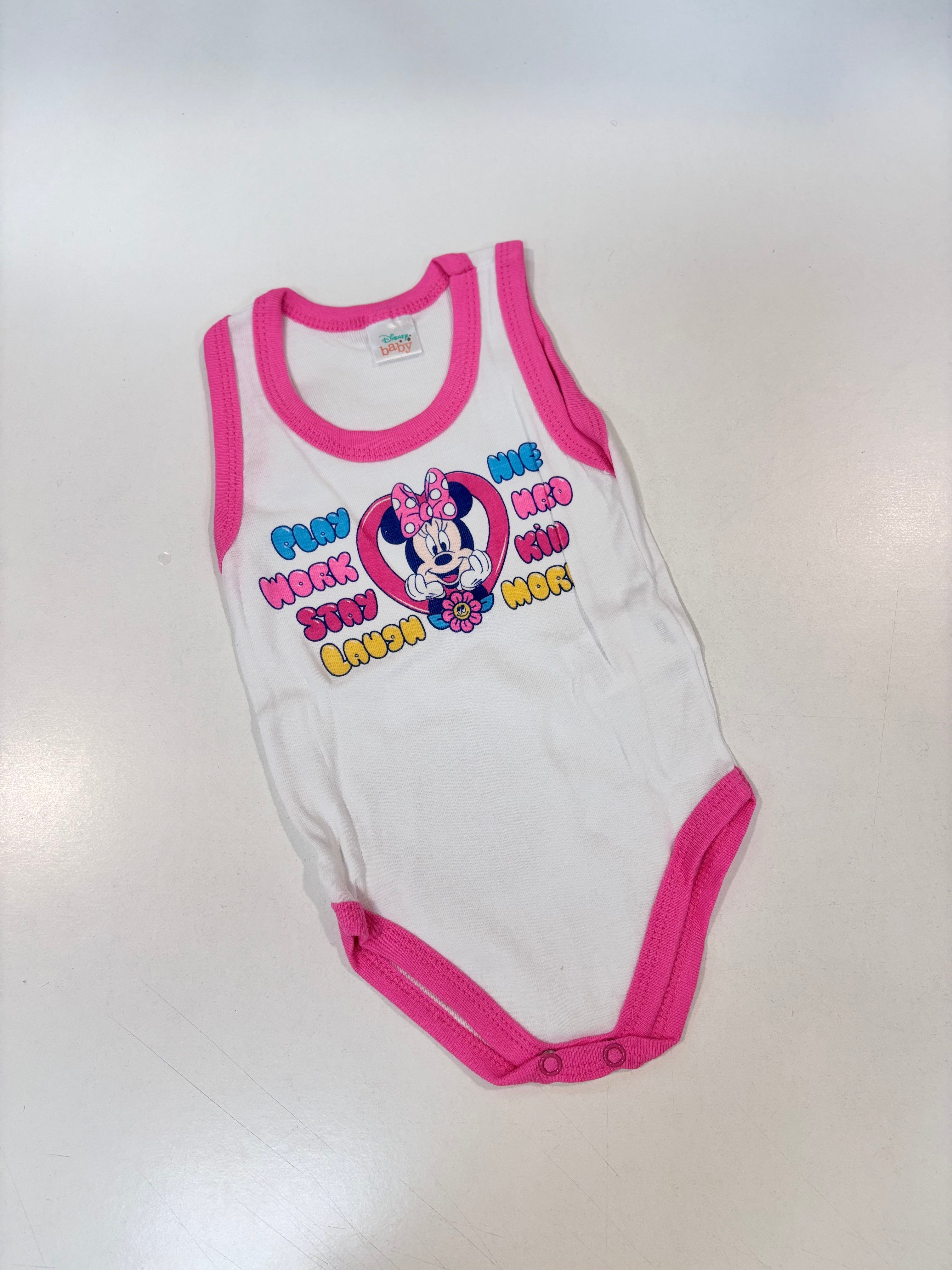 Pacote de 2 macacões para meninas da Disney Minnie Mouse WF8053