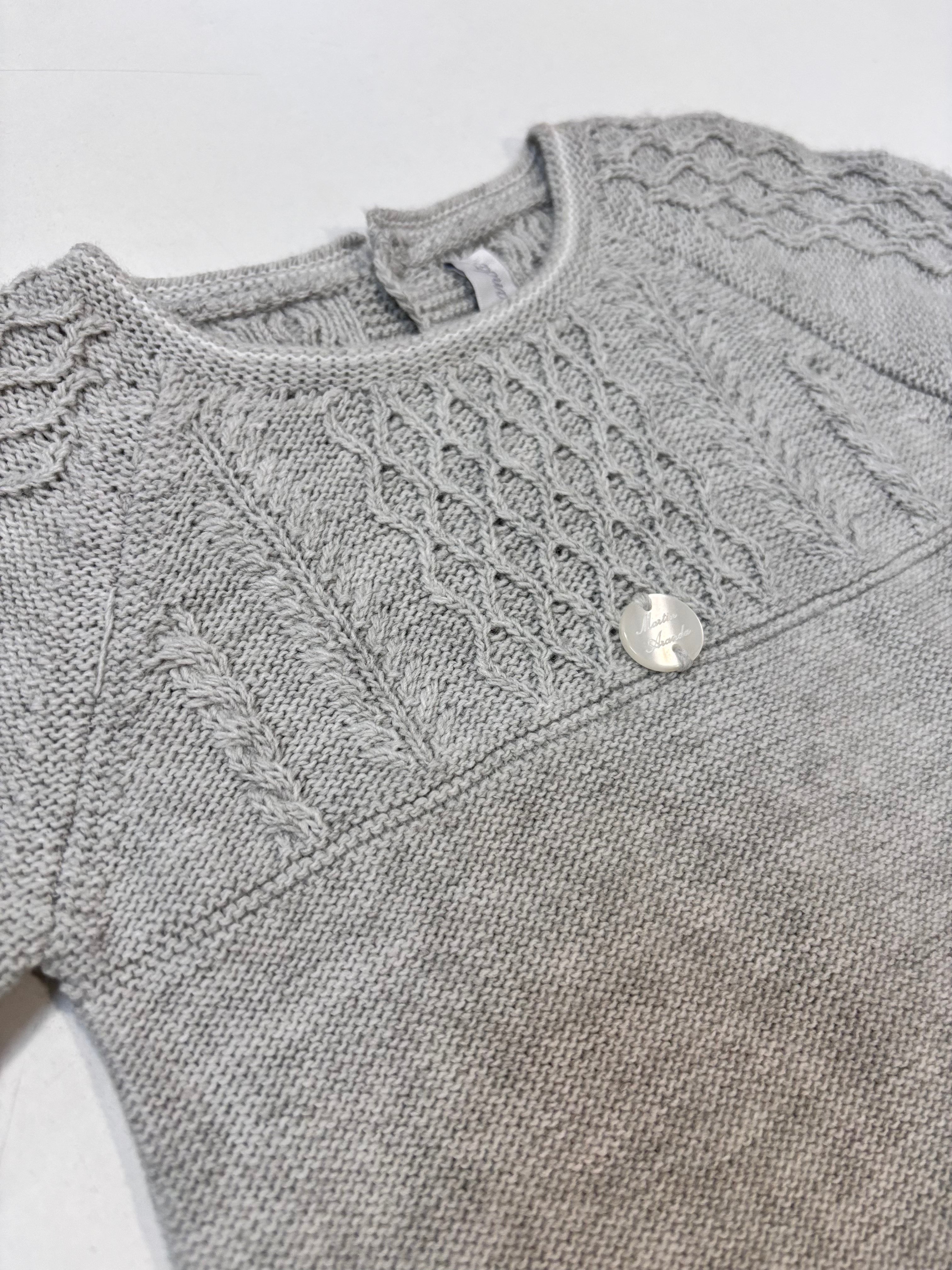 Pelele bebe gris claro Martin aranda 10010