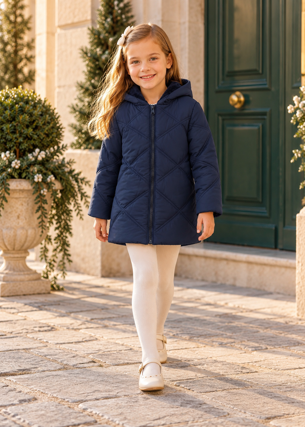 Chaquetón colegial básico Marino Mayoral para niña 00415-061