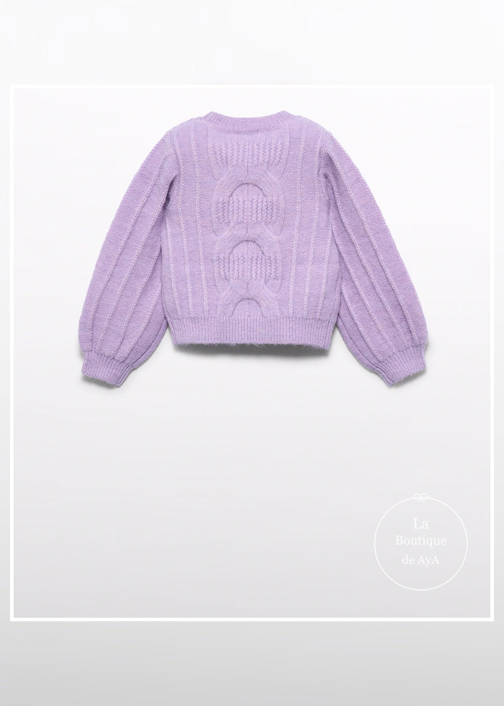 Jersey de ochos lila para niña Abel & Lula 05877 - imagen 4