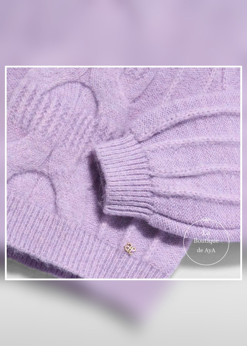 Jersey de ochos lila para niña Abel & Lula 05877 - imagen 5