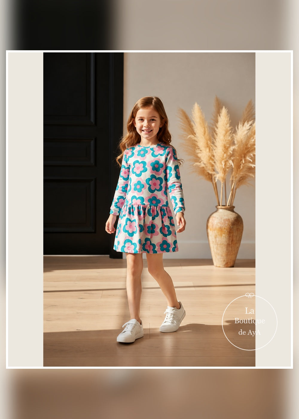 Vestido Garden de niña Agatha Ruiz de la Prada 8284W26 en movimiento