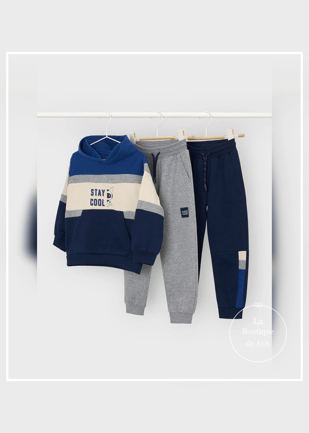 Chándal atlántico con dos pantalones niño Mayoral 04809-029. Prendas solas, vista delantera.