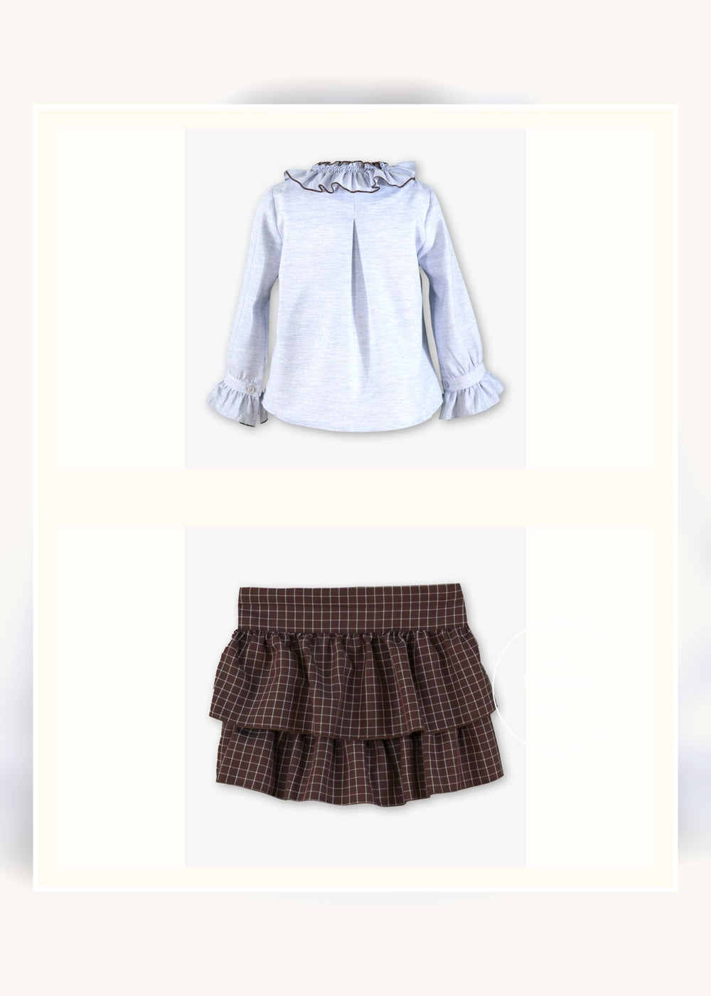 Conjunto de niña Miranda 0247, vista trasera