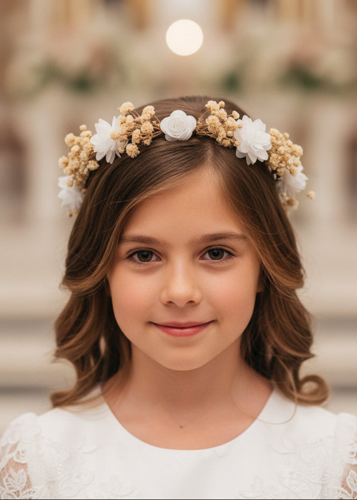 corona ceremonia niña