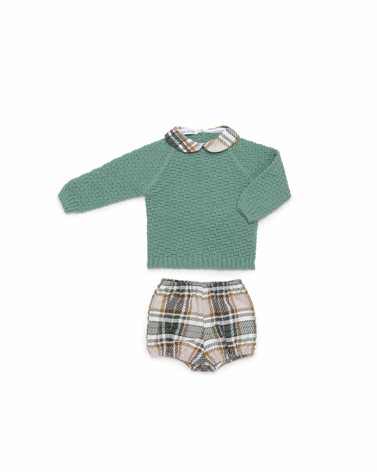 Conjunto Juliana punto en relieve y cuadros 26582, fotografía oficial 2, otoño invierno 2026/27