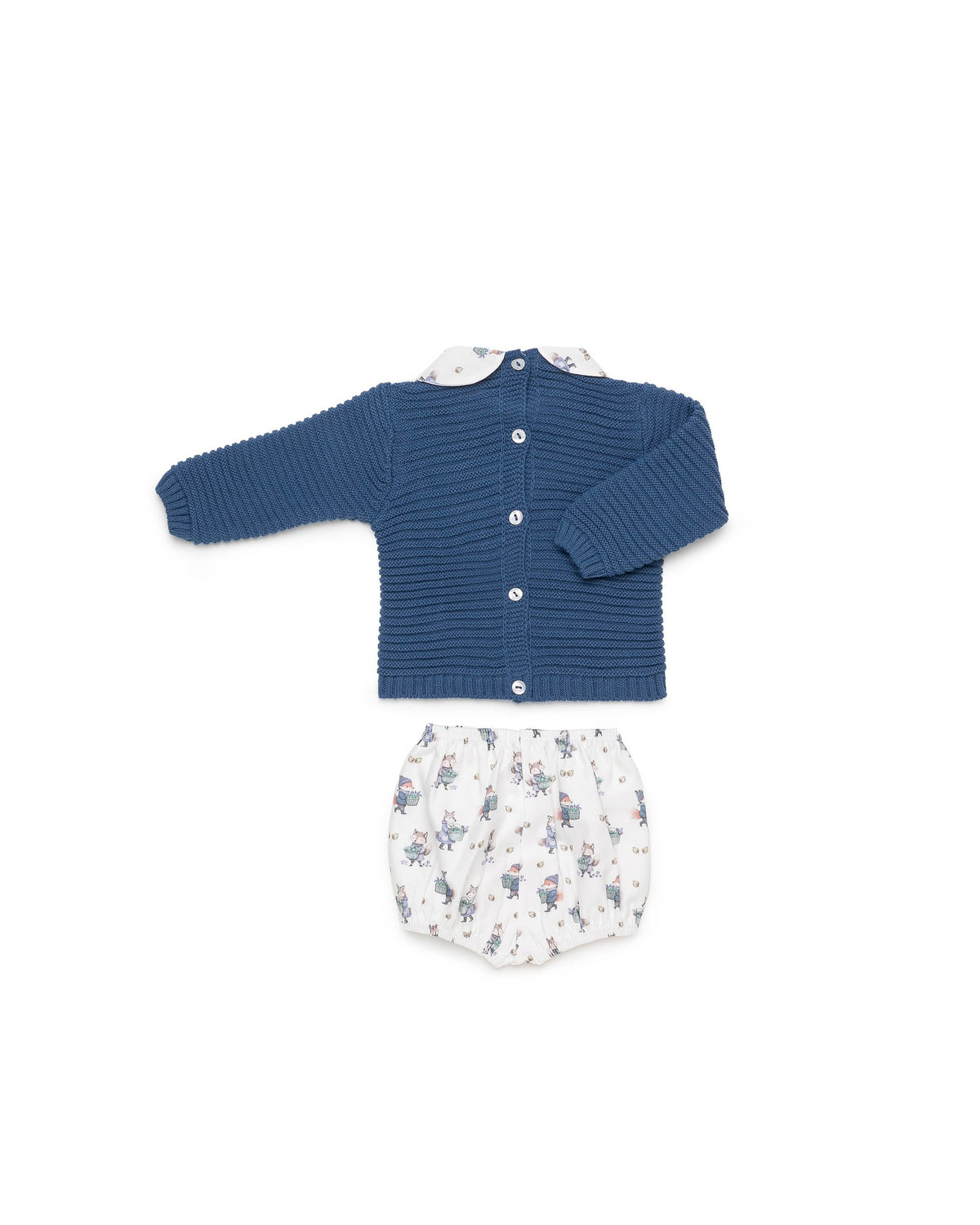 Conjunto bebé niño Juliana zorritos 26588, detalle de acabados, otoño invierno 2026/27