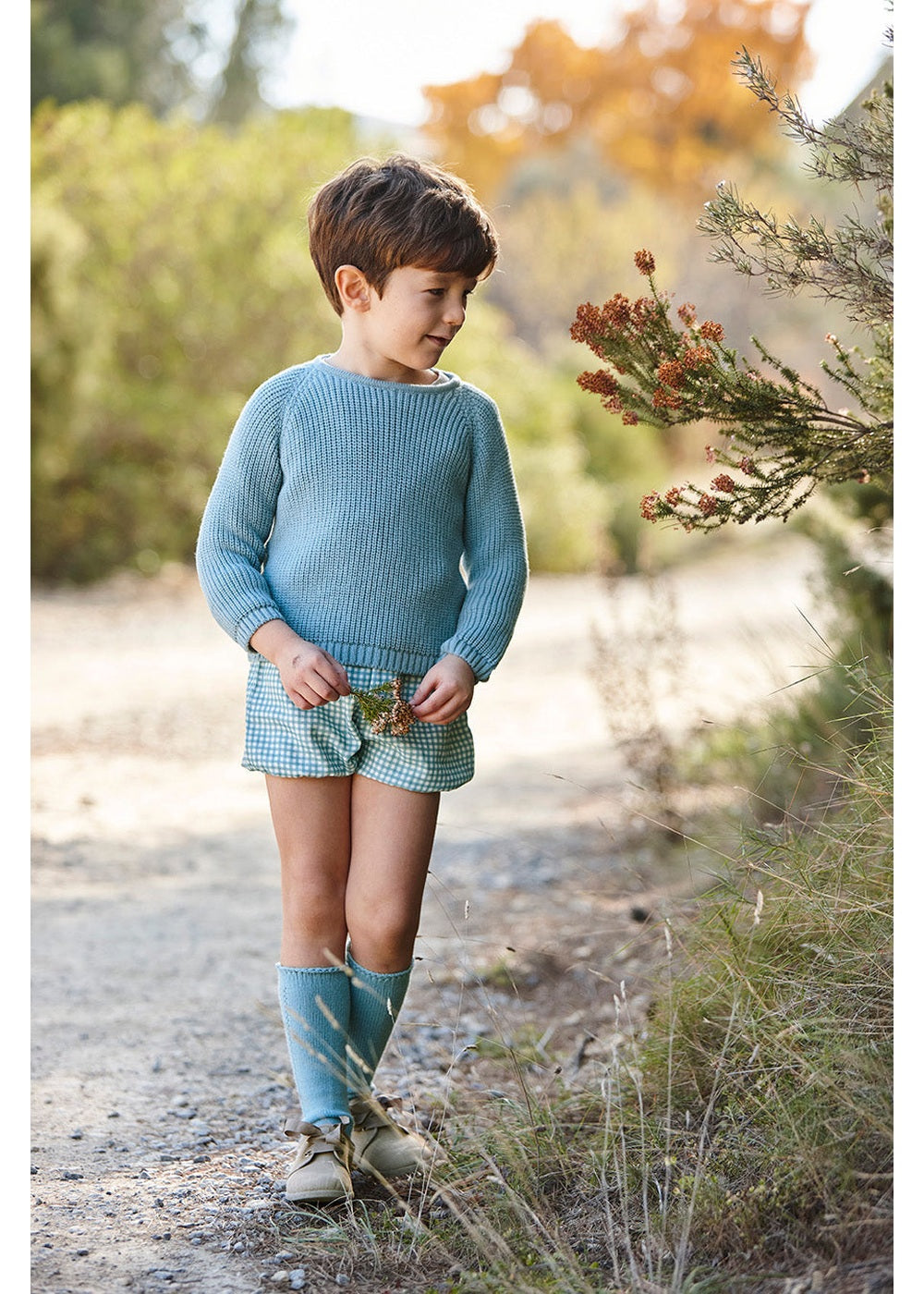 Conjunto niño Juliana pantalón vichy 26601, colección otoño invierno 2026/2027