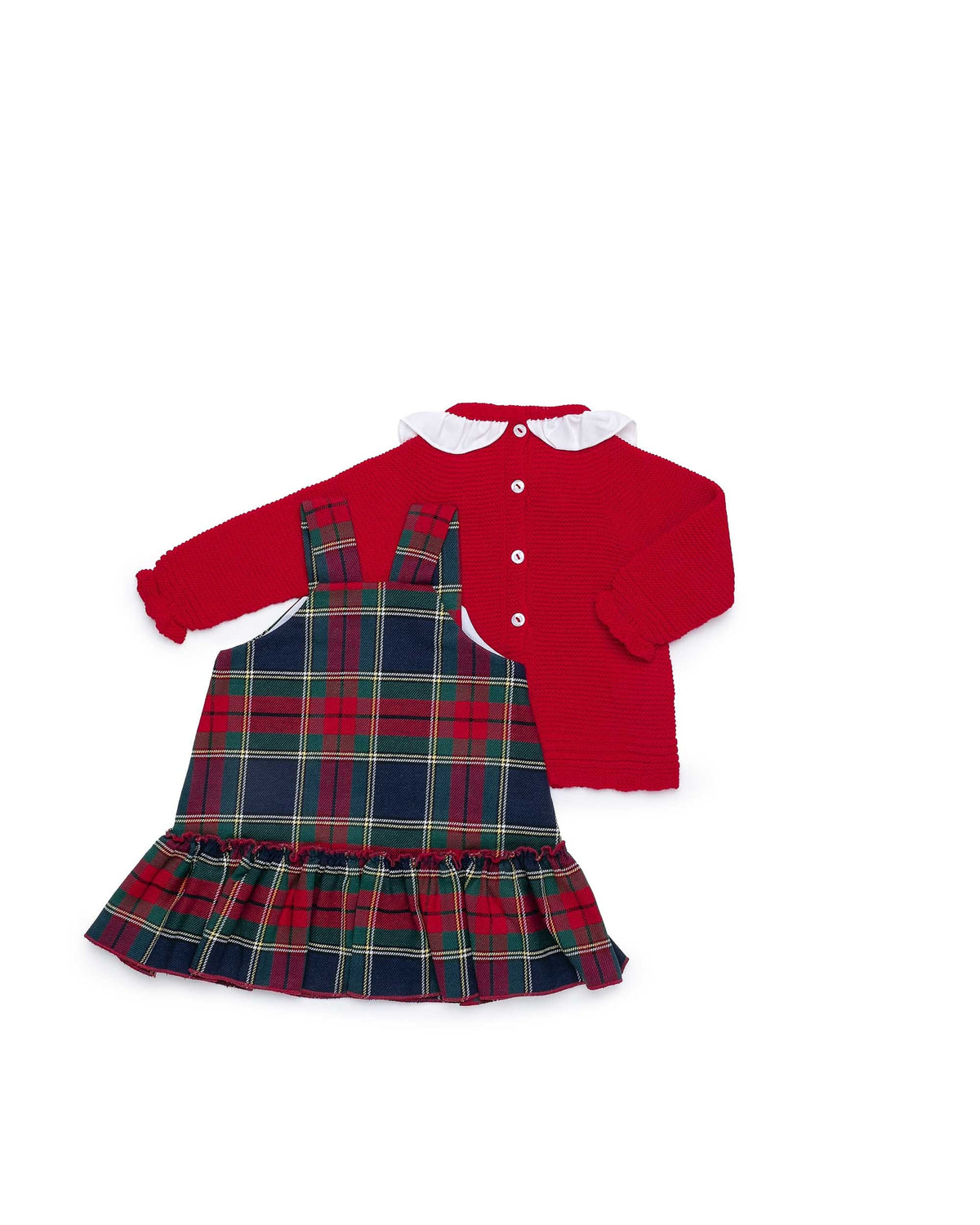 Conjunto niña Juliana pichi de cuadros y jersey 26675, otra vista oficial, otoño invierno 2026/27