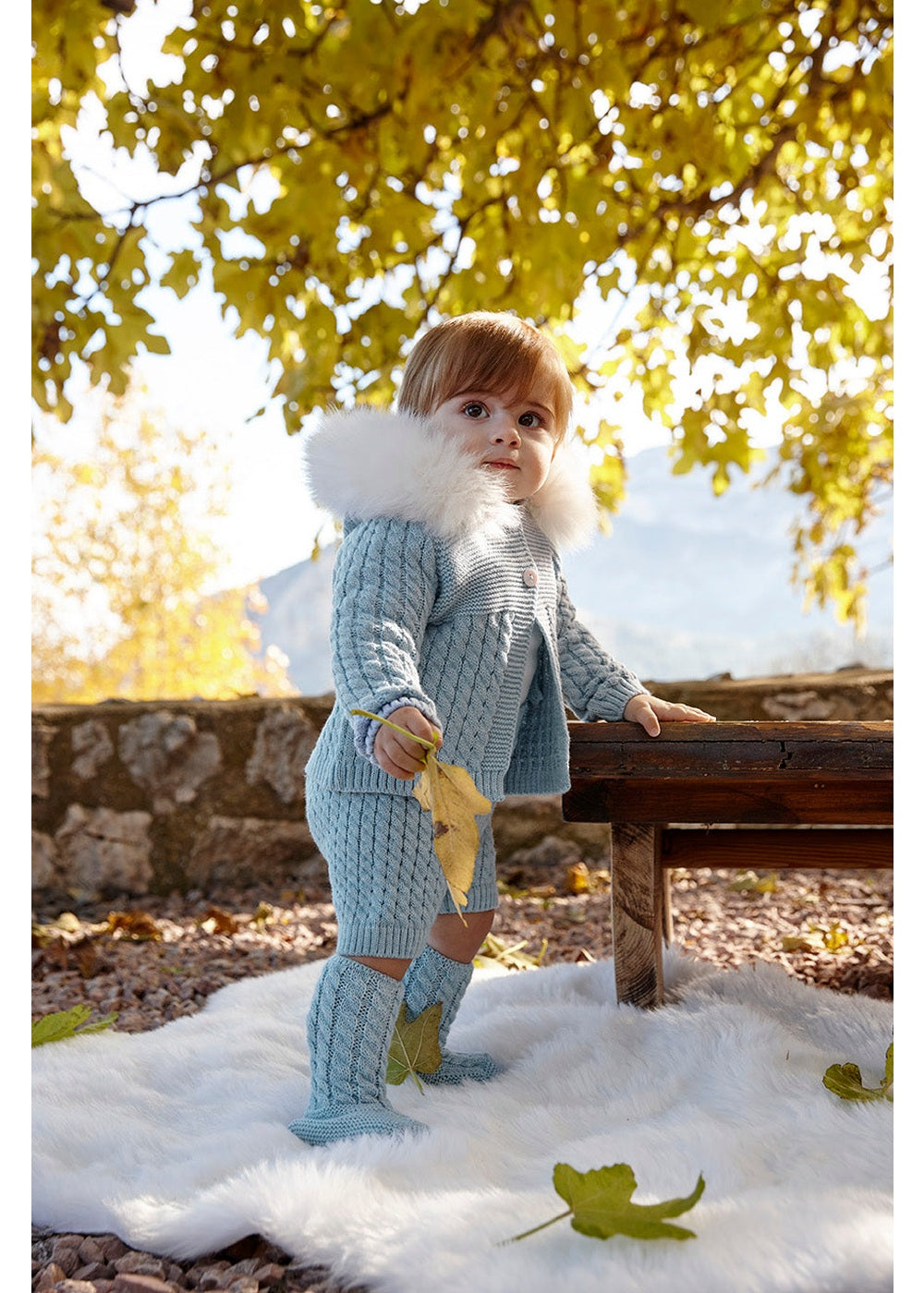 Conjunto bebé niño Juliana pantalón chaqueta y patucos 26691, colección otoño invierno 2026/2027
