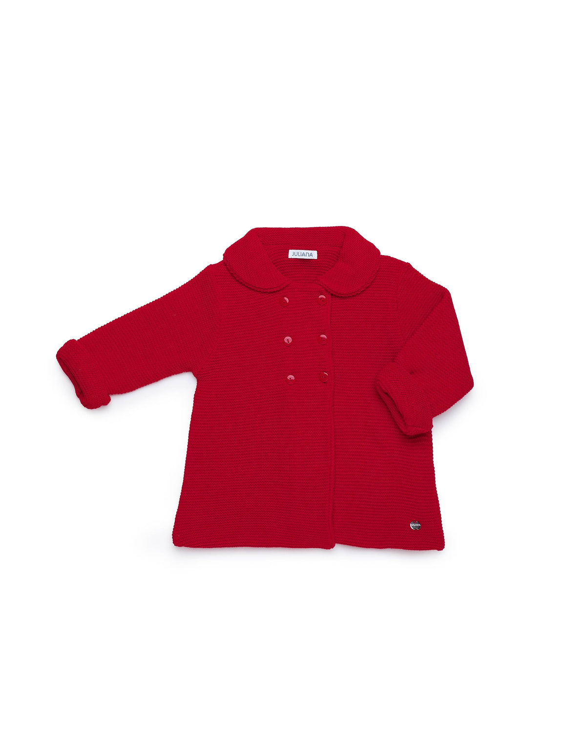 Abrigo infantil Juliana abrigo de punto con cuello 26724, prenda coordinada, otoño invierno 2026/27