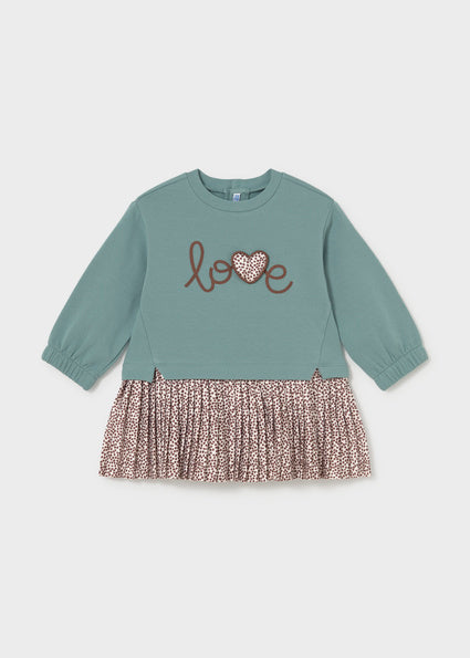 Vestido combinado felpa Lagoon Mayoral para bebé niña - imagen 4