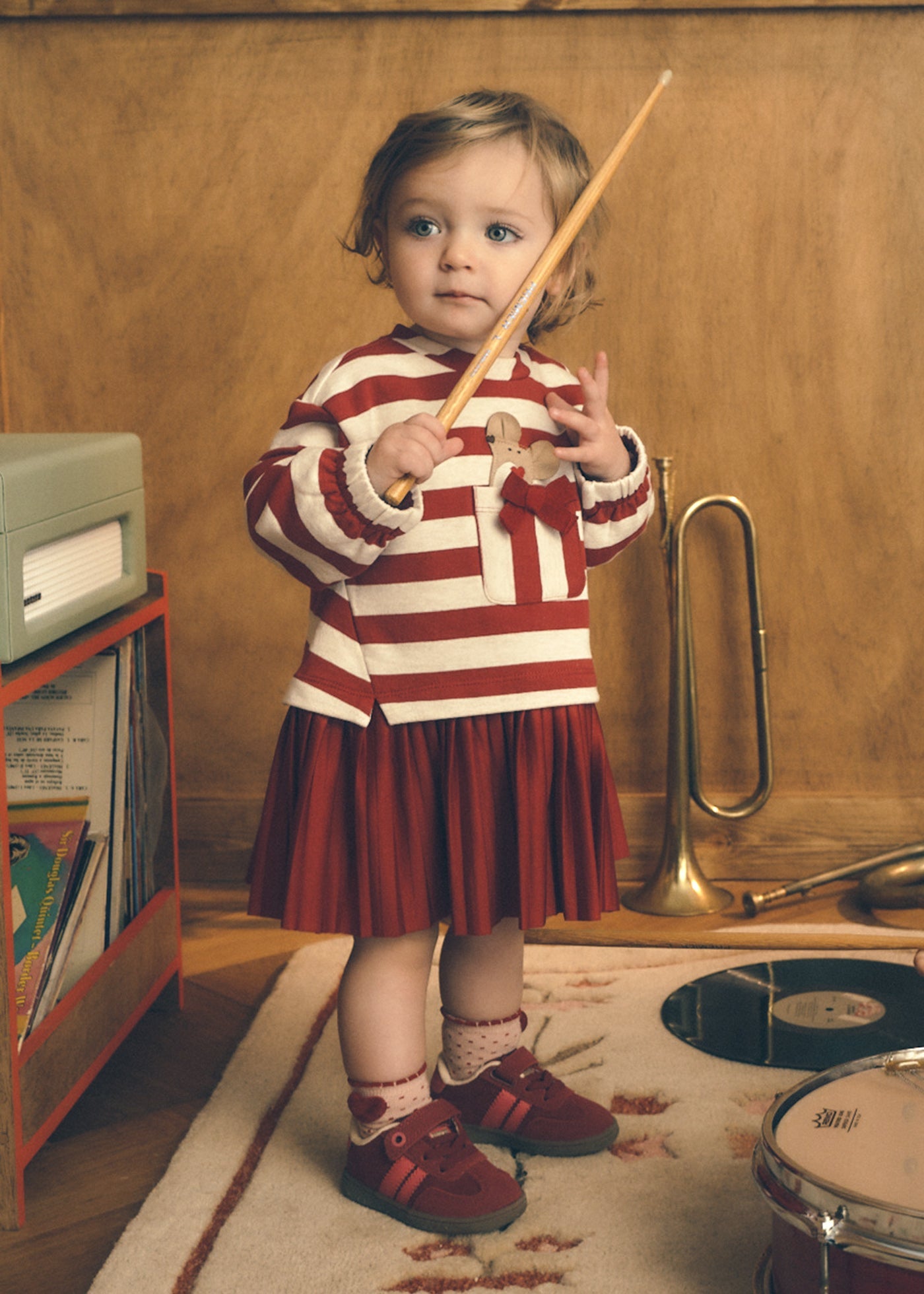 Vestido combinado felpa Rooibos Mayoral para bebé niña - imagen 1