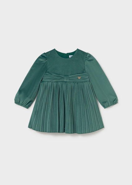Vestido terciopelo plisado Nenúfar Mayoral para bebé niña - imagen 4