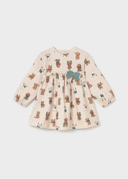 Vestido felpa estampado Lagoon Mayoral para bebé niña - imagen 4