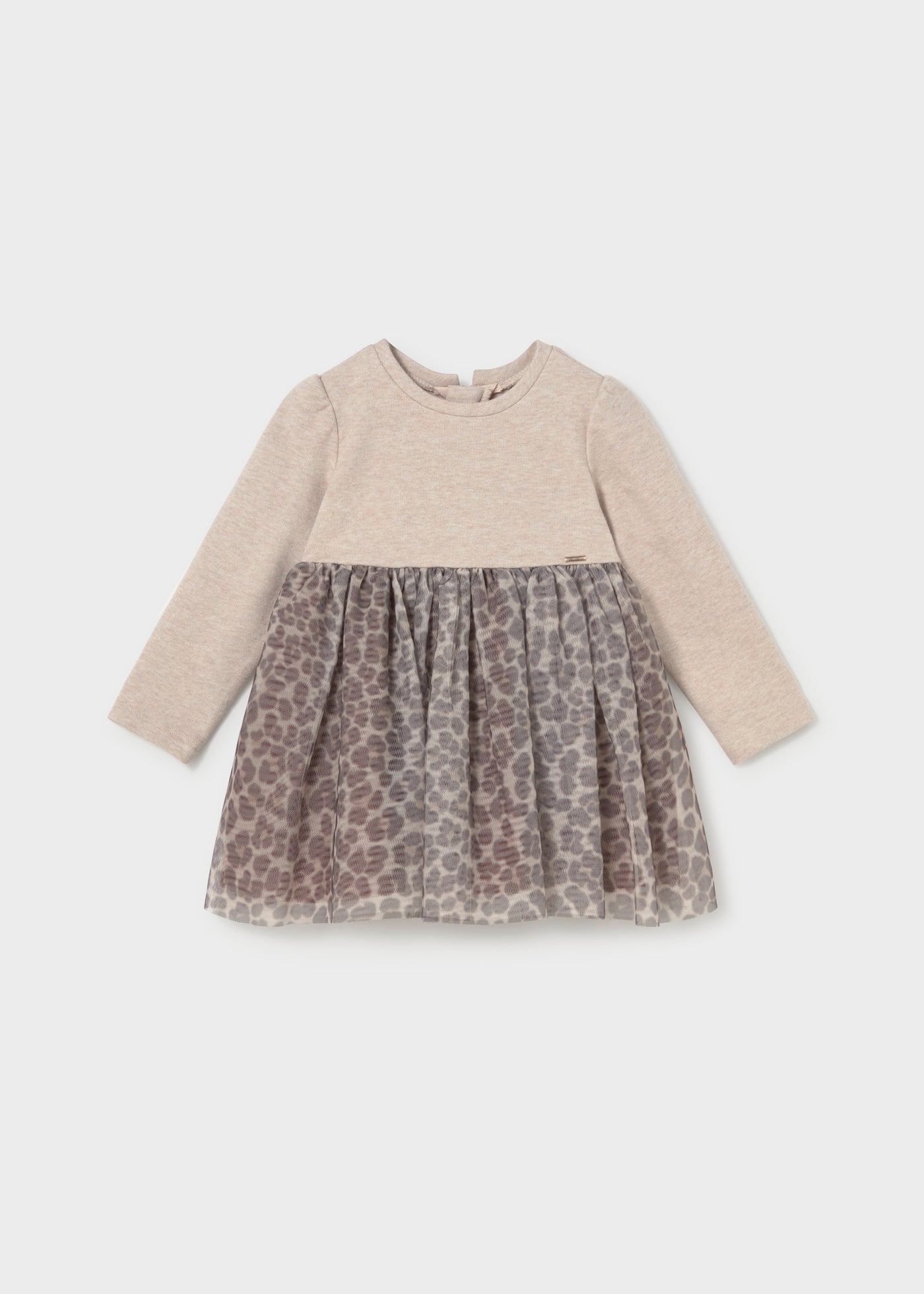 Vestido punto por metro y tul Semilla vigoré Mayoral para bebé niña - imagen 4