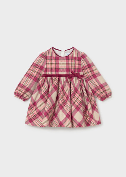 Vestido cuadros Framboise Mayoral para bebé niña - imagen 4