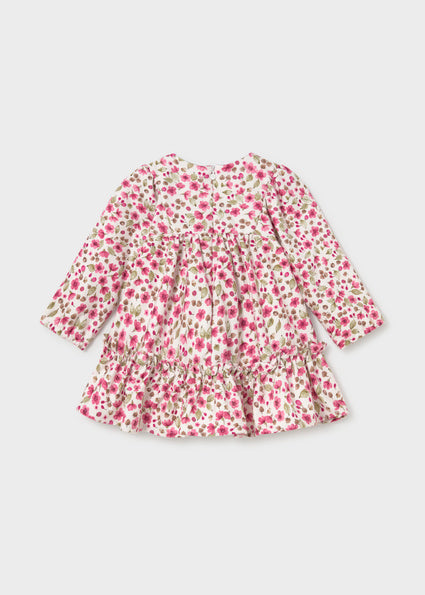 Vestido terciopelo estampado Pétalo Mayoral para bebé niña - imagen 5