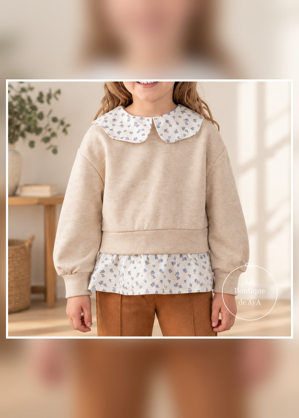 Conjunto leggings antelina toffe niña Mayoral 04736 - Detalle de la prenda superior