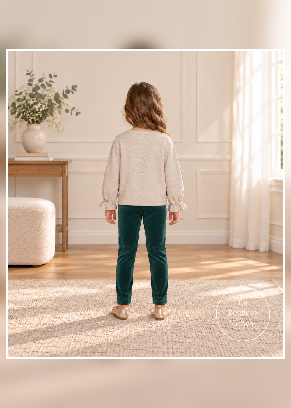 Conjunto leggings lazos nenúfar niña Mayoral 04739 - Vista trasera