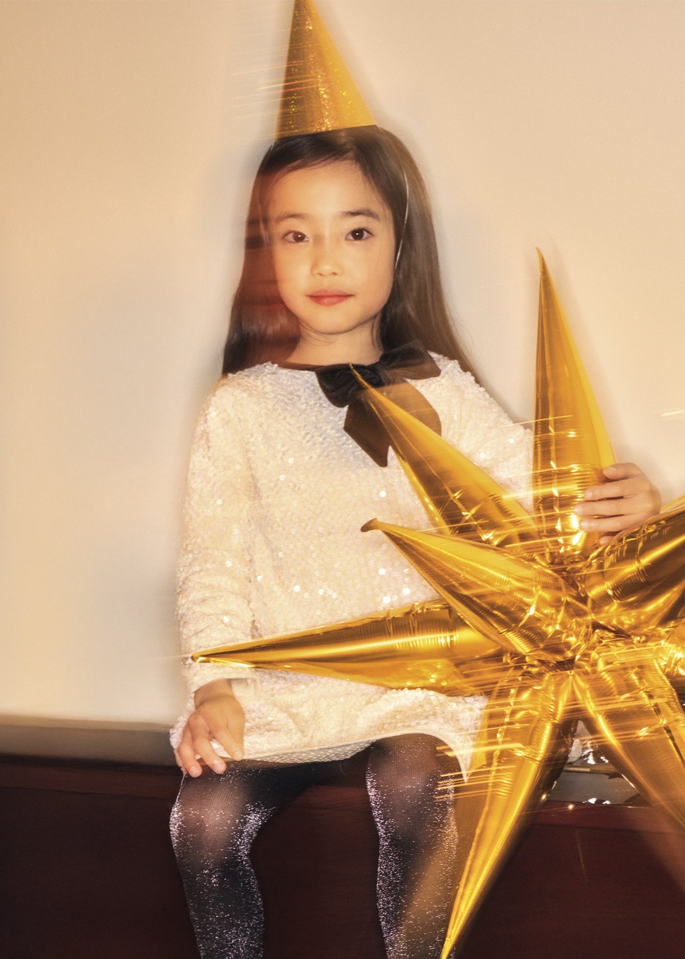 Vestido terciopelo lentejuelas Soja Mayoral para niña - imagen 1