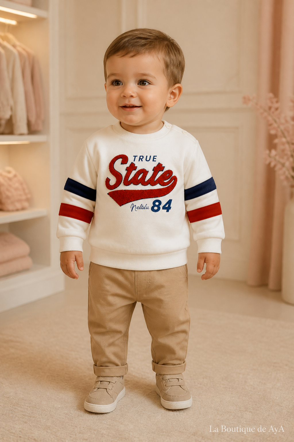 Sudadera bebé niño Miranda nata 40/1105/1 con modelo