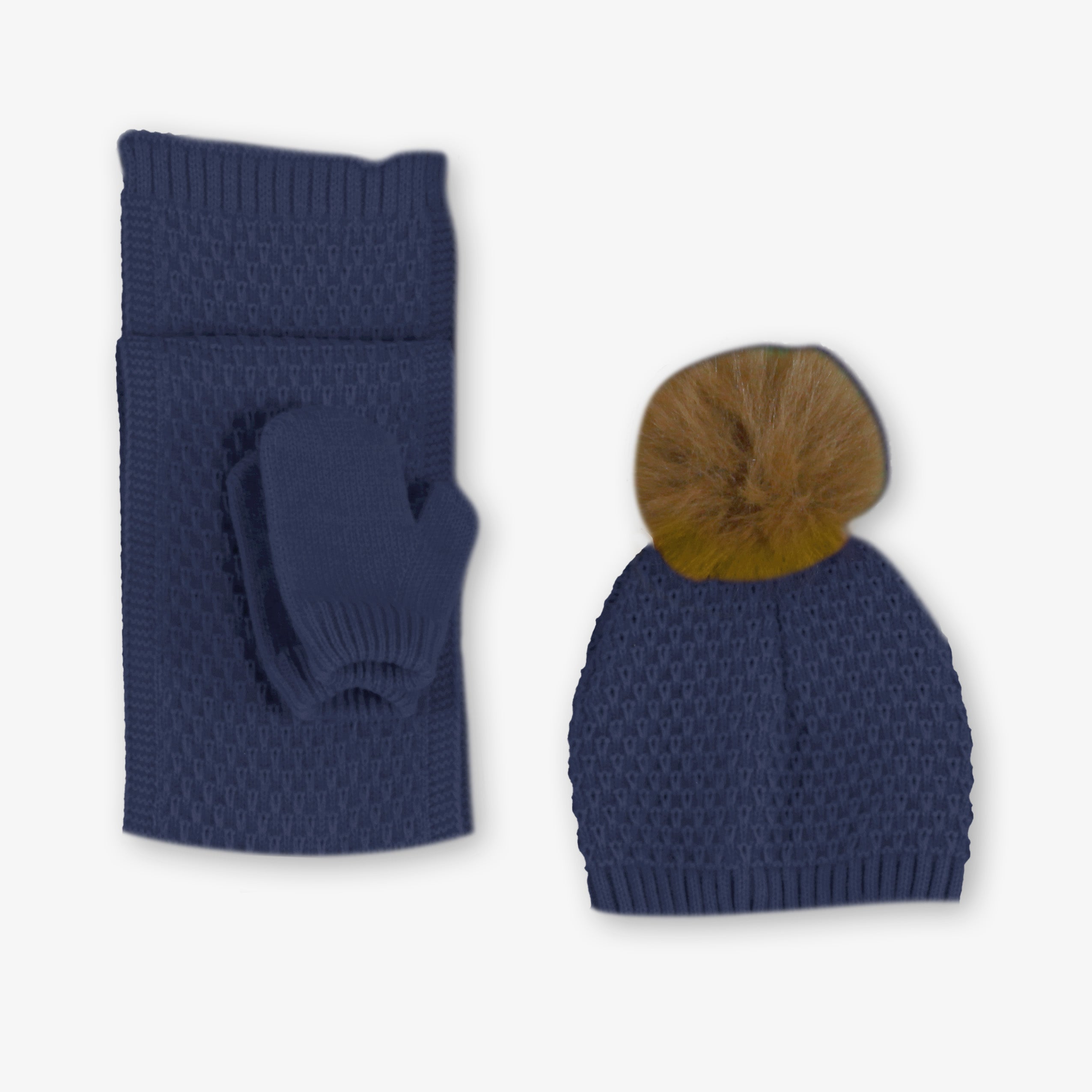 Bufanda gorro manoplas bebé Miranda 100-BGM - vista delantera