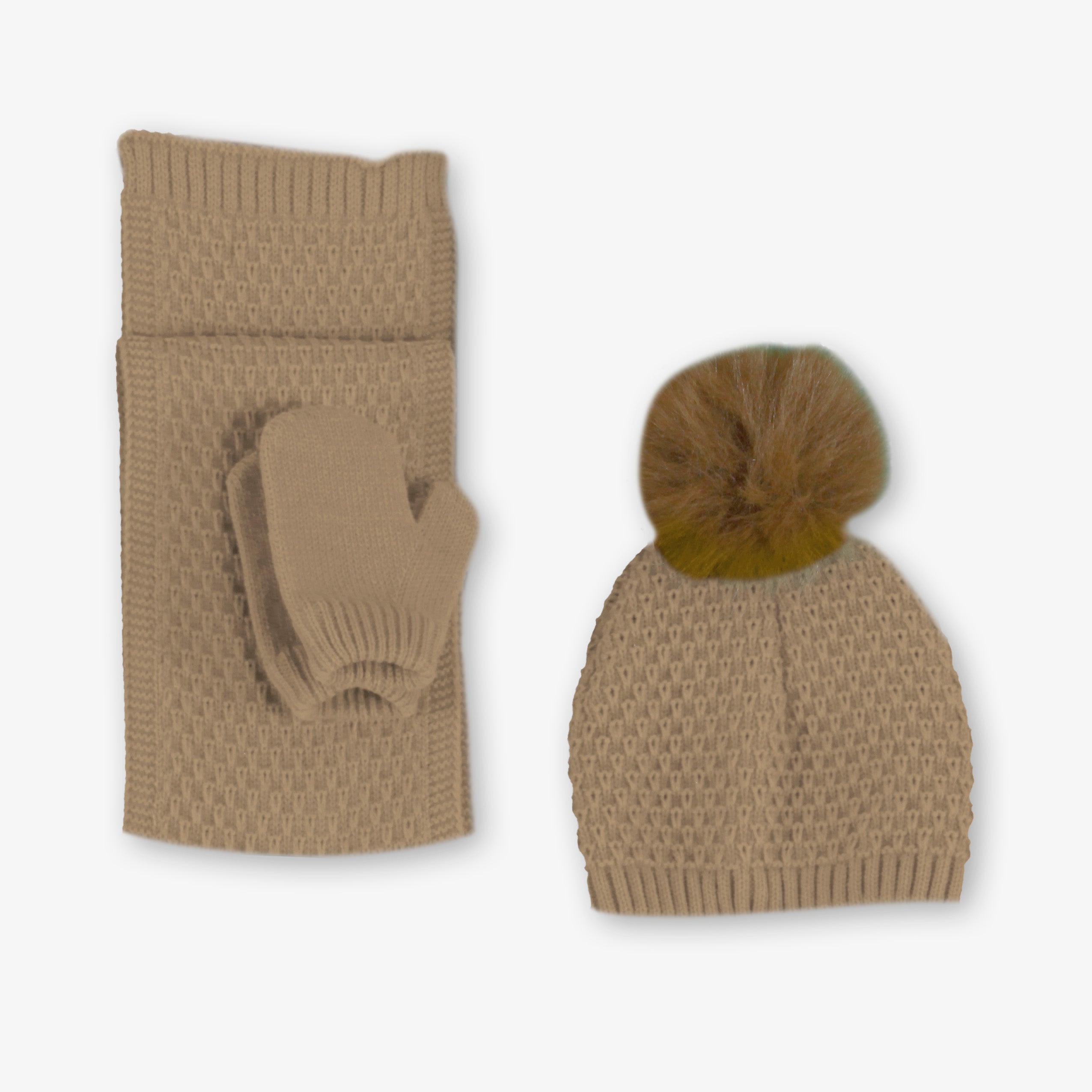 Bufanda gorro manoplas bebé Miranda 100-BGM - vista delantera