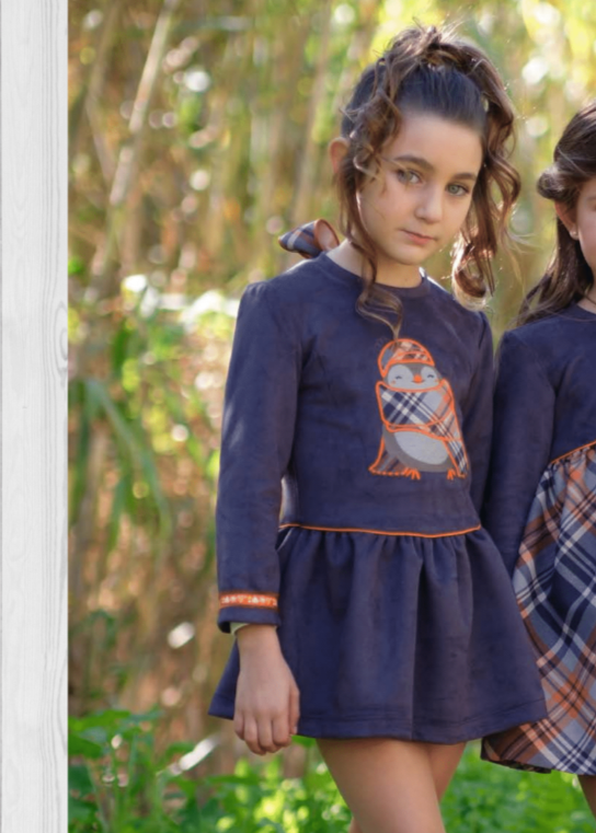 Vestido niña Vera Pingüino 24IV05 - La boutique de AyA