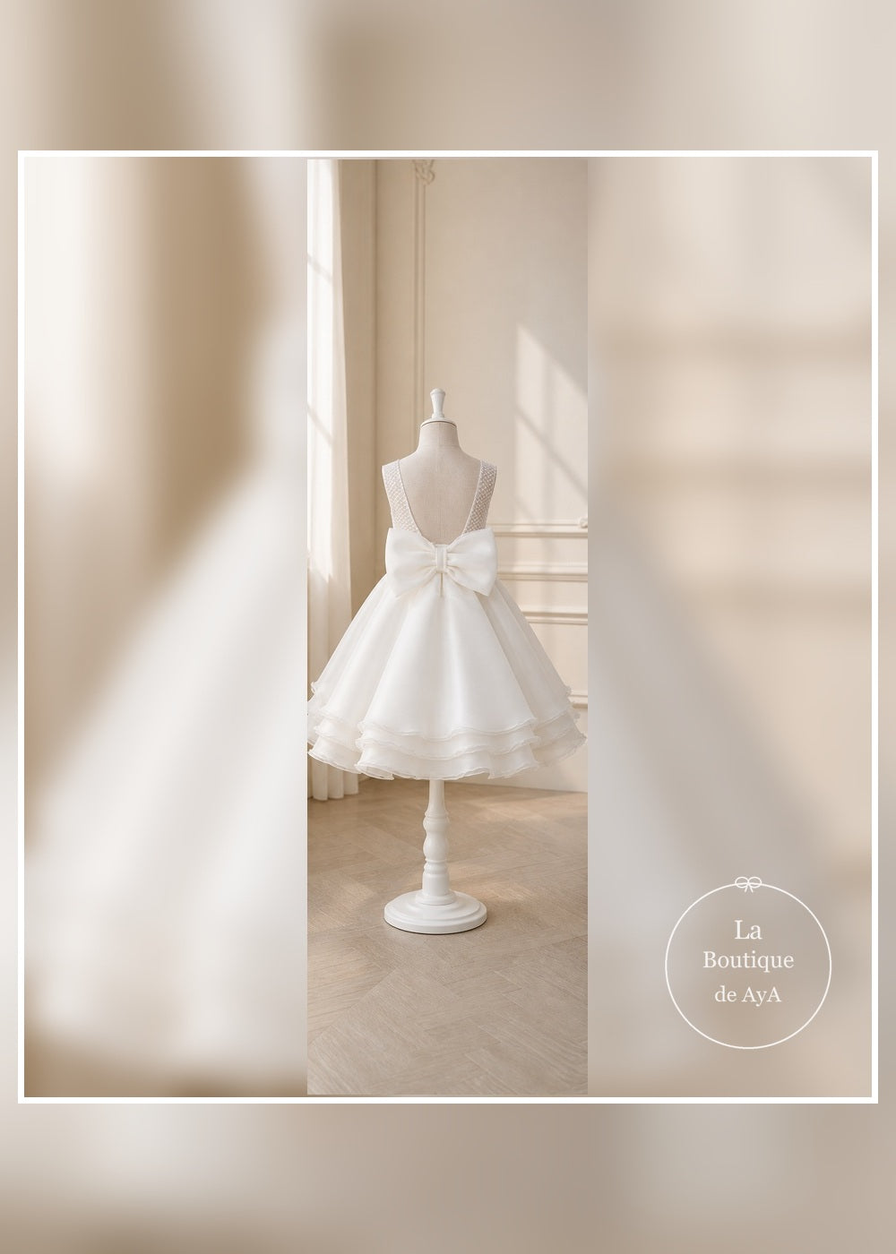 vestido comunion aliana meninas 26035 maniqui trasero