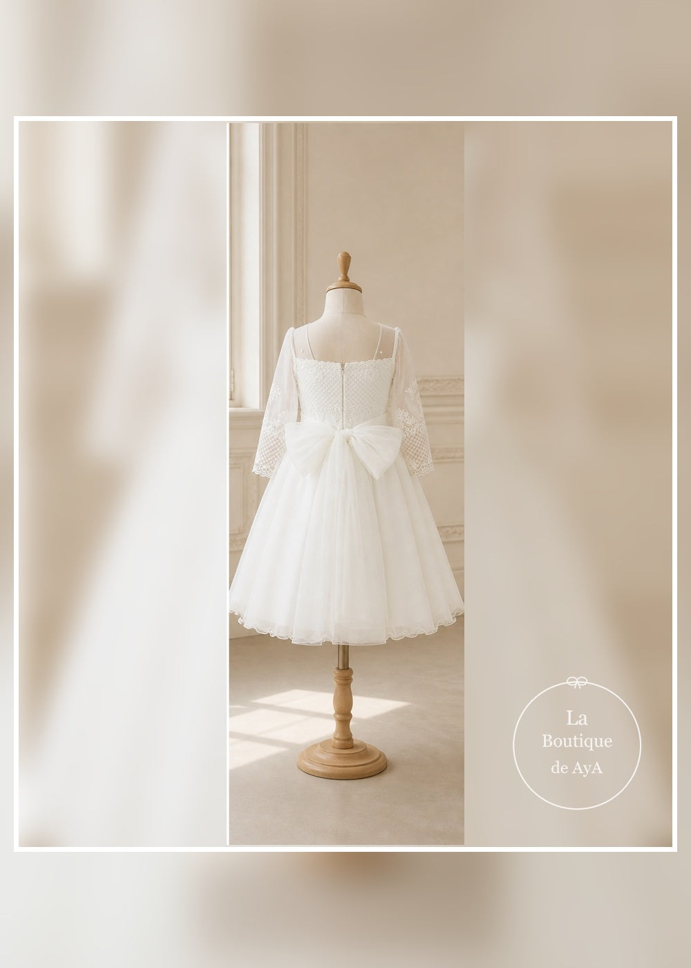 vestido comunion beatriz meninas 26033 maniqui trasero